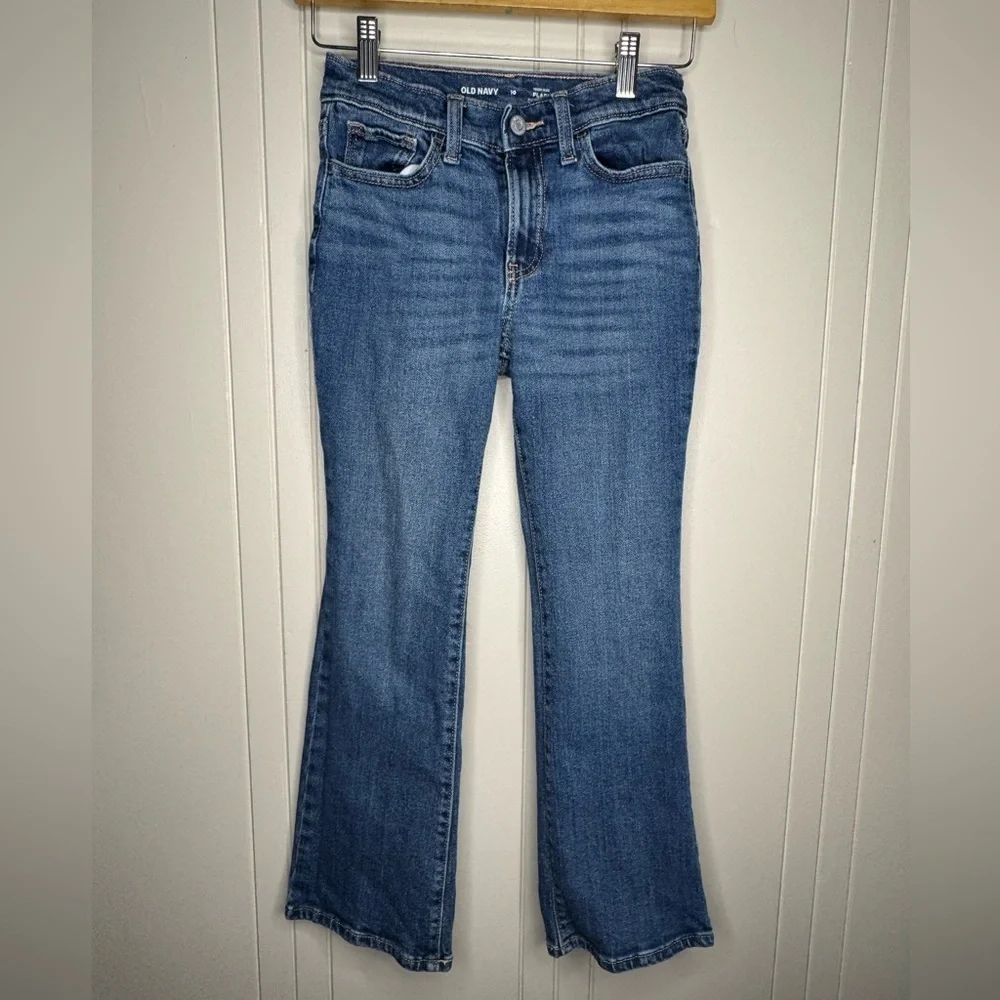 Old Navy Blue flare Jeans, girls size 10